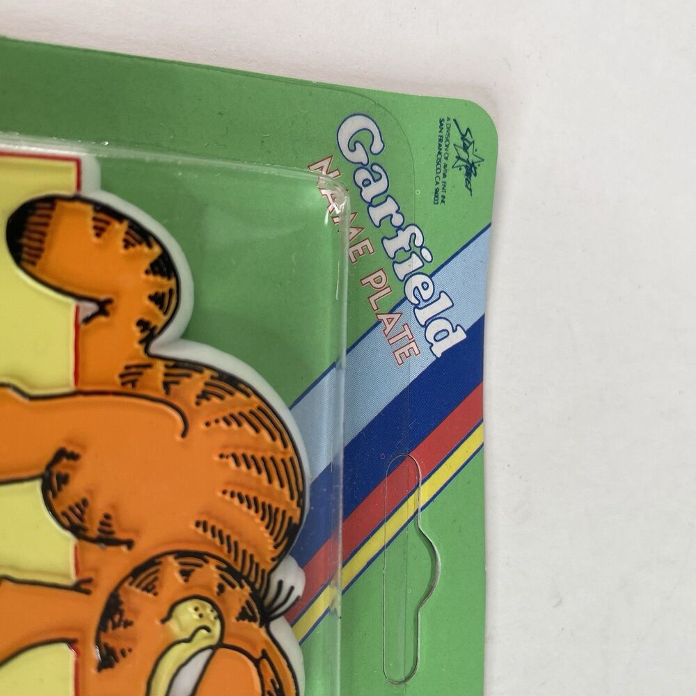 NEW Vintage Garfield Name Plate Diane 1978 RARE, Sealed, Yellow - Picture 2 of 6